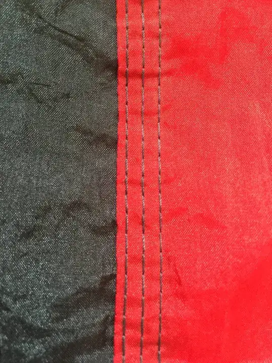 frontside of triple interlocking stitch