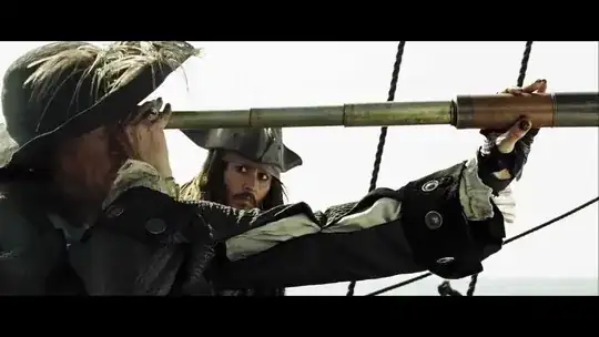 Pirate with 4 section collapsing telescope