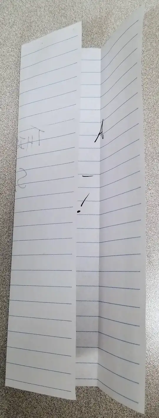 Folded into 3rds