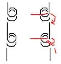 drawing of knot described in answer