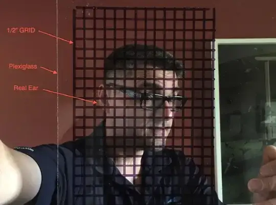 Example of using the grid method to help draw a portraiture