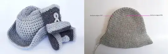 Cowboy hat flat and formed