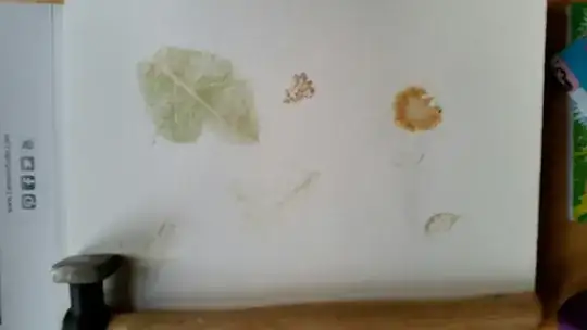 My beaten leaves and flowers