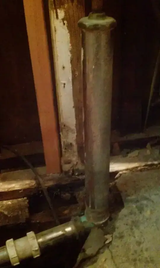 external tub drain.