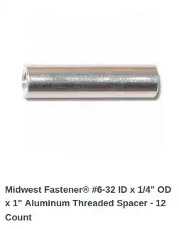 threaded spacer item