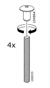 Screw head and body