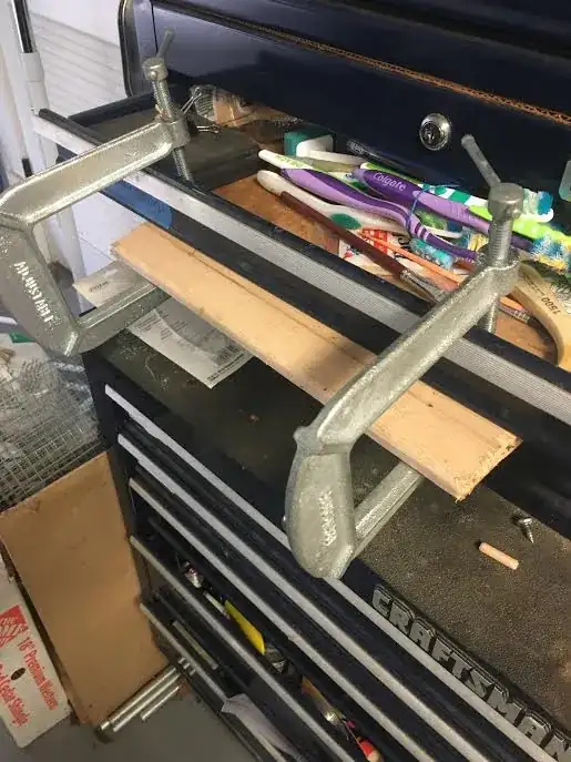 clamps and board