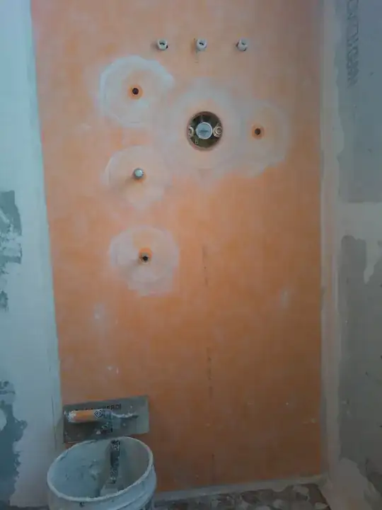 Kerdi membrane over Hardibacker