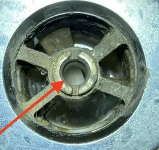 detail of drain