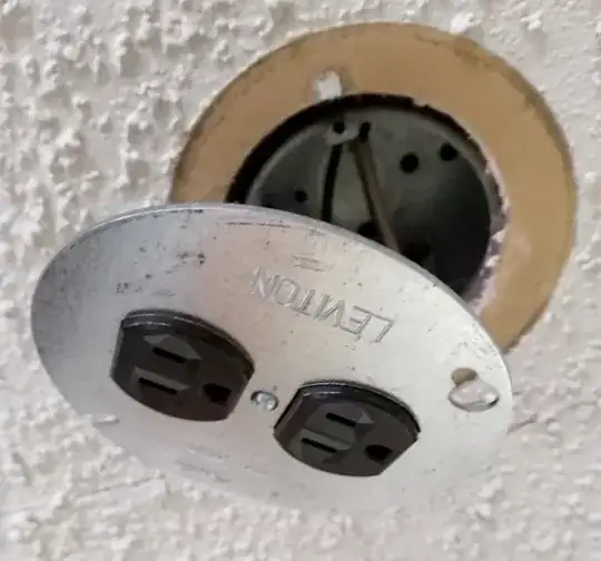 Receptacle front