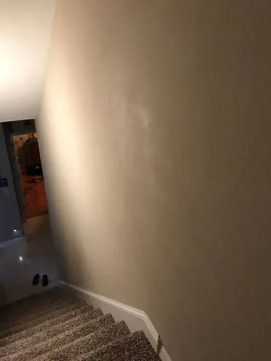 Stairway touch-up.
