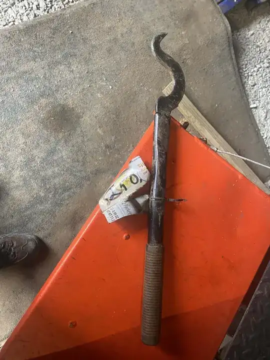 tool with flat bar s-hook on the business end