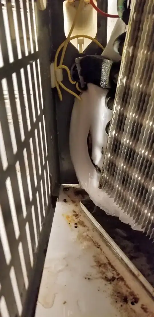 frozen parts of coil