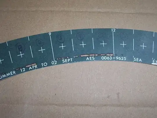 Recording card