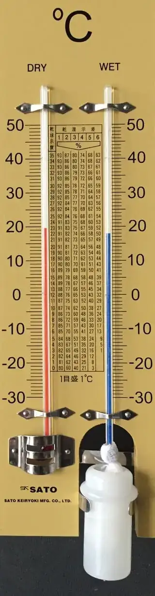 wet/dry bulb humidity measurement