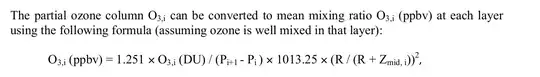formula for conversion