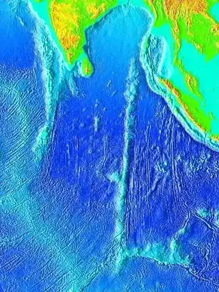 The sea floor around Cocos Islands