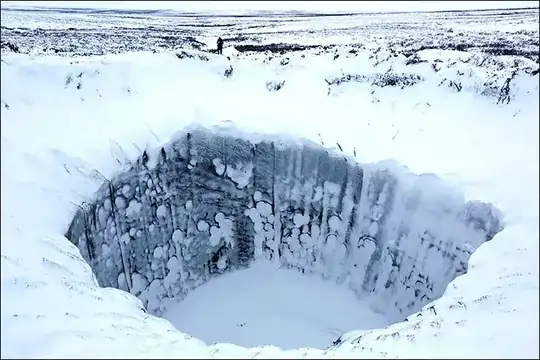 crater walls show characteristic scalloping of electrical discharge
