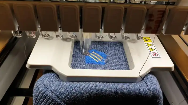 Brother PRHM50 magnetic frame in action