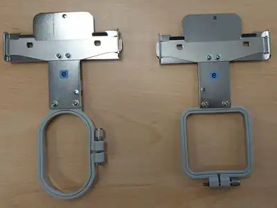 Small embroidery frames for the PRX1050X: Frame V (3.3 x 7.5 cm) and Frame 50