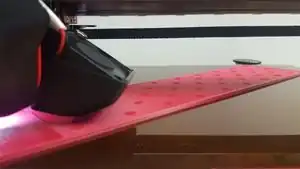 Print in progress, just before the spikes