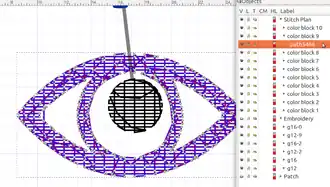 Œil, generated in the Stitch Plan