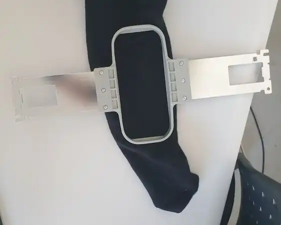 Sleeve frame used on a sweater