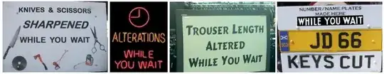 while you wait signs