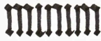 'minim' minims