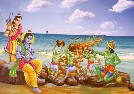 Sri Rama and squirrel