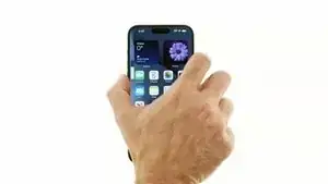 3.Press and hold the side button until the Apple logo appears