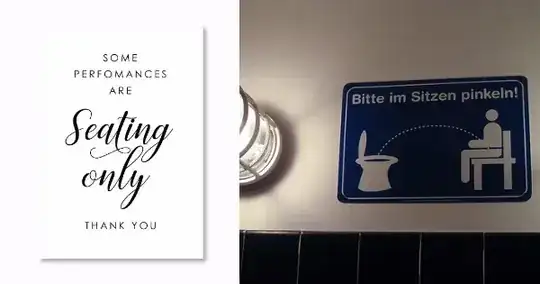 Two example signs