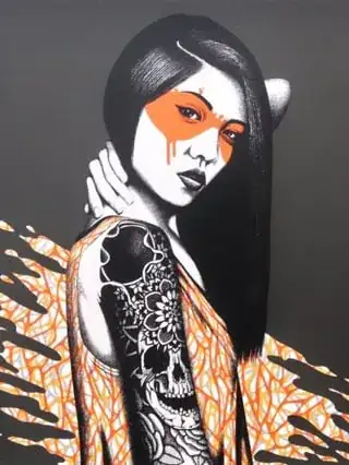 tattooed woman