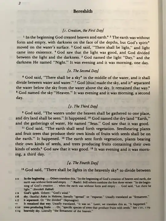 Sample of R. Kaplan's petuchot/parshiot divisions