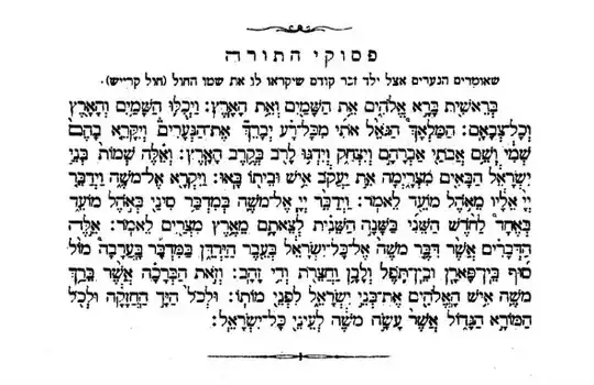Chol Kreisch Pesukim as they appear in the Rodelheim Siddur