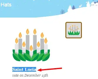Saint Lucia hat from WinterBash 2014 on Mi Yodeya; the hat is made of nine candles and a wreath