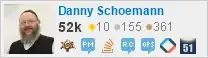 profile for Danny Schoemann on Stack Exchange, a network of free, community-driven Q&A sites