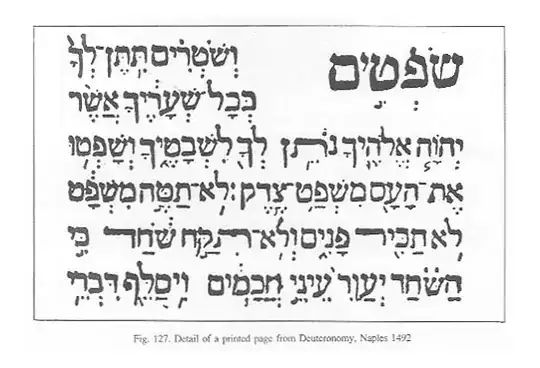 1492 Hebrew printing