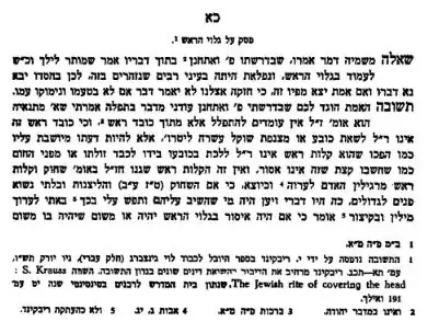Image of page of the responsum