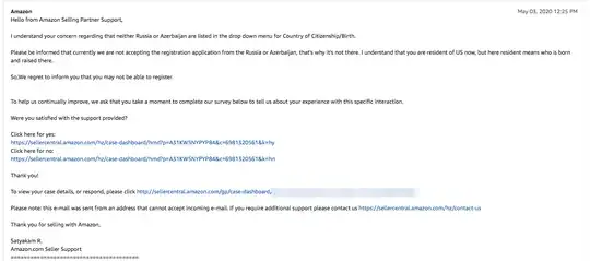 Amazon description of lack of support for Russia/Azerbaijan