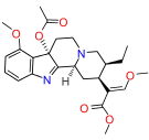 Chemical structure of 7-acetoxymitragynine.