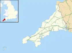 Camelford water pollution incident is located in Cornwall