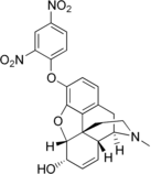 Chemical structure of 2,4-Dinitrophenylmorphine.