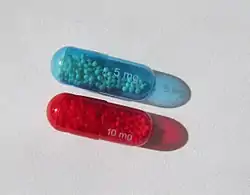 Two capsules (5&nbsp;mg & 10&nbsp;mg) of morphine sulfate extended- release