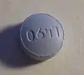 220&nbsp;mg tablet of naproxen sodium. Imprint L490 (upside-down). Round, light blue tablet.