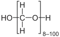 Paraformaldehyde is a common form of formaldehyde for industrial applications.