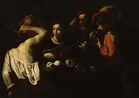 In this painting by Pietro Paolini, each individual represents one of the five senses.