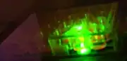 Resazurin used as a fluorescent assay for cell viability - Resazurin does not fluoresce when exposed to green light