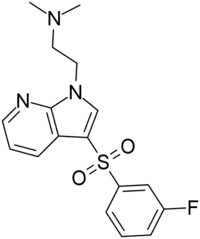 Skeletal formula of WAY-208,466