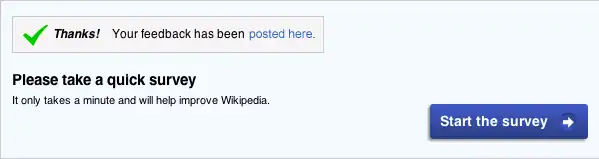 Call to action: Take a survey